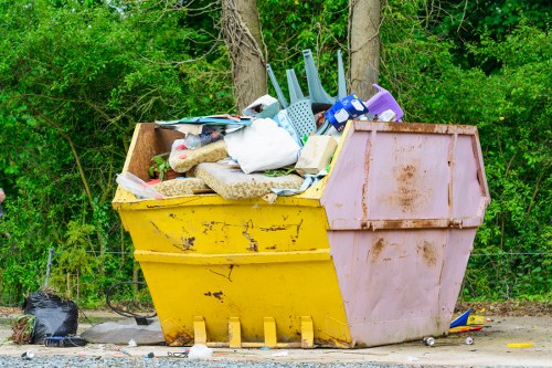 Commercial skip container in Finsbury Park