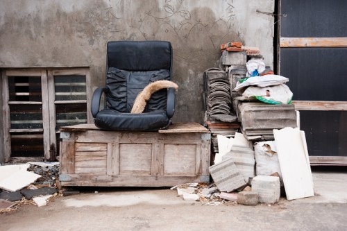 Clearance equipment on a Finsbury Park site