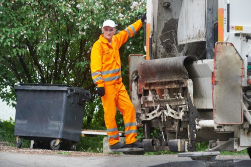 Variety of waste materials collected by muck away services